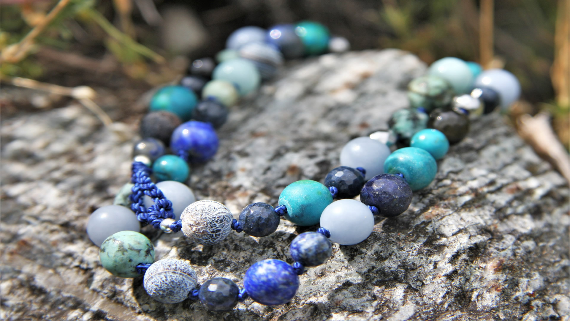 Edelstein Collier Blau 2