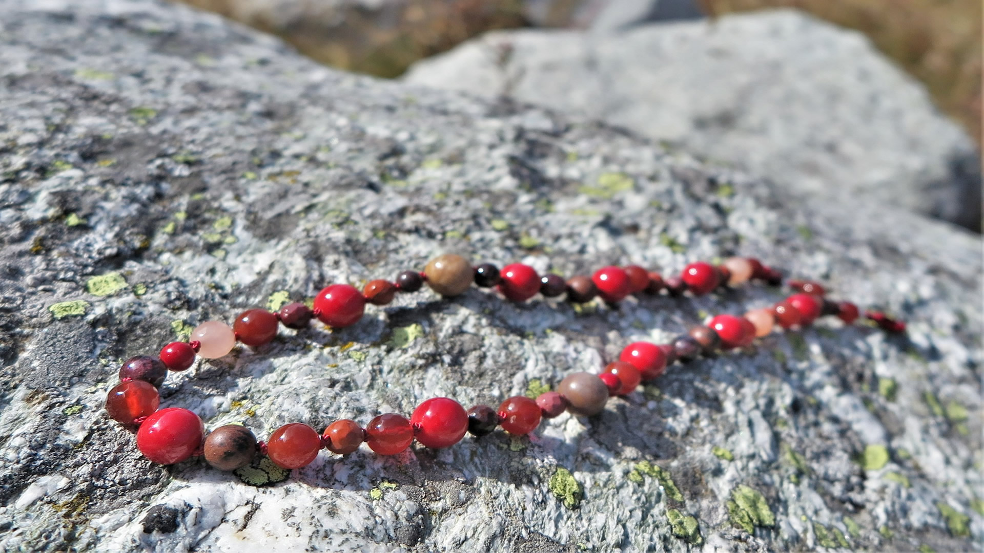 Edelstein Collier Rot 2